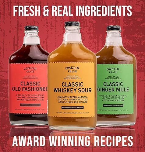 Miniatura 2 de Cocktail Crate Paquete variado de mezcladores de bebidas premium | Mezcladores de cóctel artesanales galardonados para verdaderos conocedores |