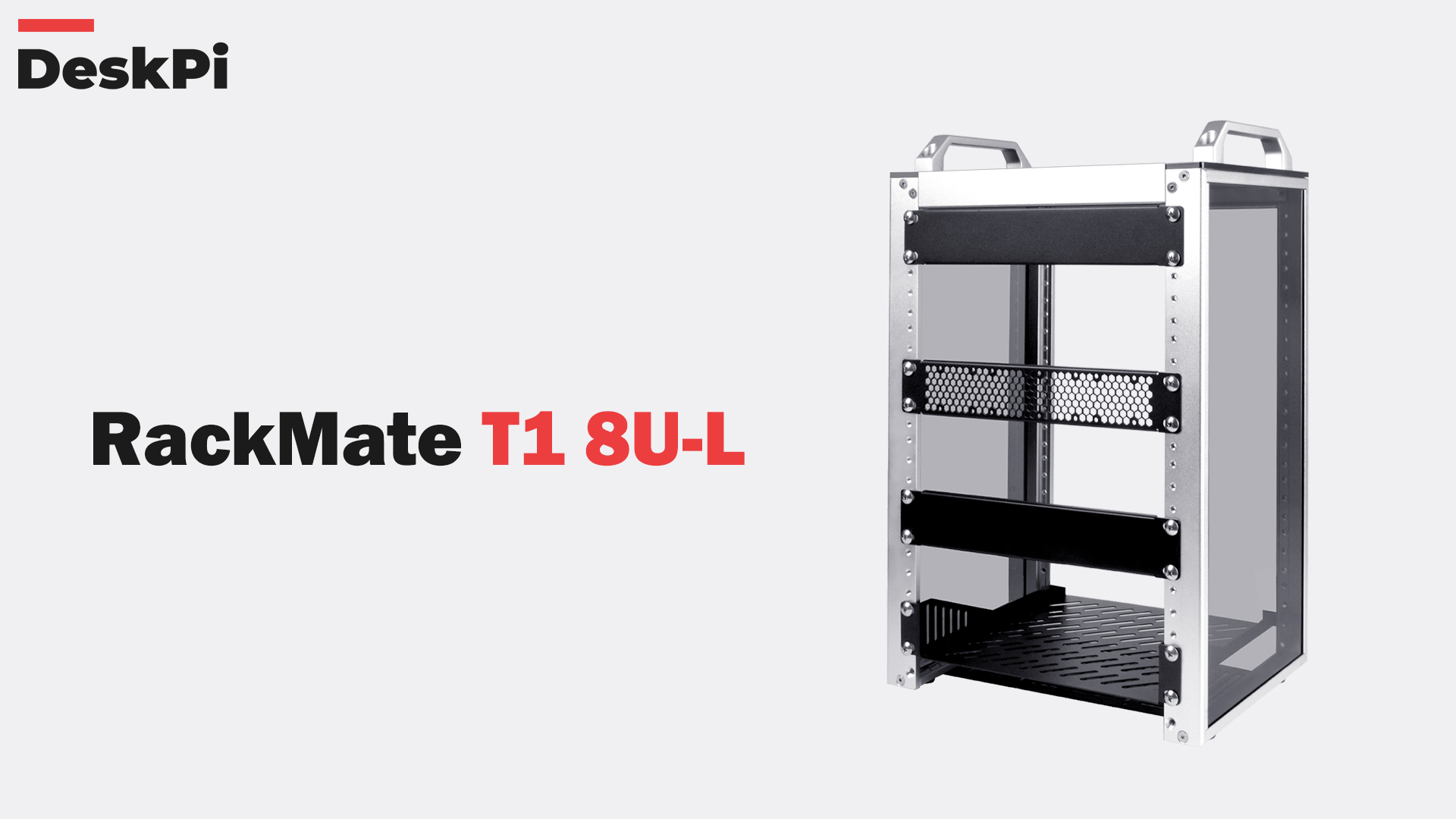 GeeekPi DeskPi RackMate T1, 10 Inch 8U Server Cabinet, 200mm Mini