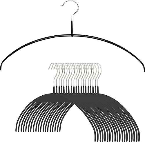 Miniatura 10 de Mawa by Reston Lloyd, Serie Euro Ultrafina, Percha antideslizante que ahorra espacio, estilo 40PT para camisetas, blusas y vestidos de sol, juego de