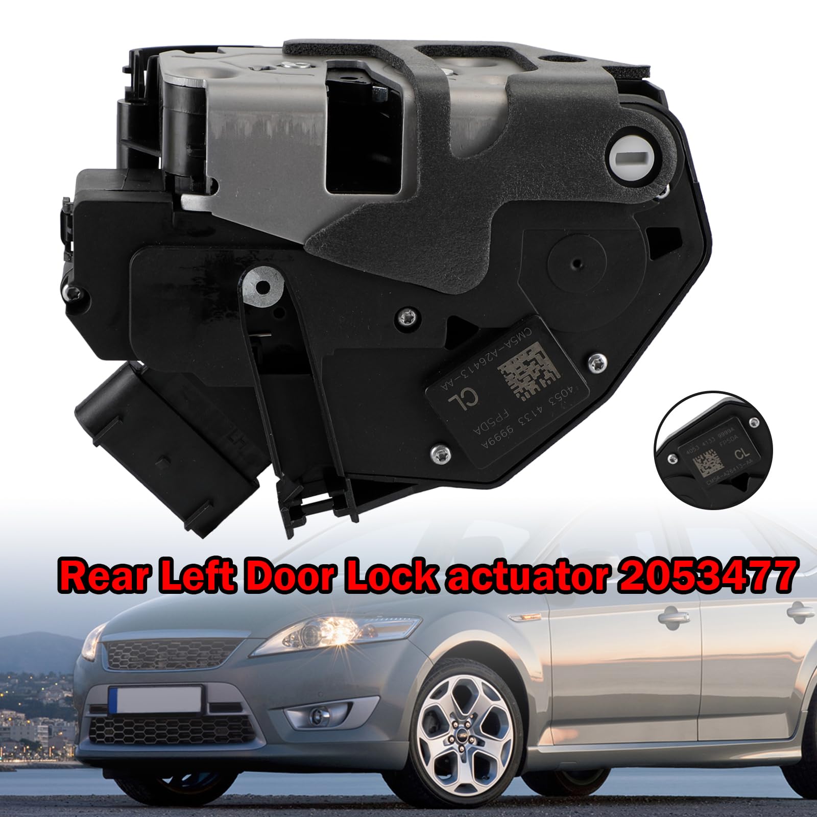 Topteng Attuatore Serratura Porta Posteriore Sinistra 2053477 Adatto per Ford Fiesta VI 1.0 1.4 1.5 1.6