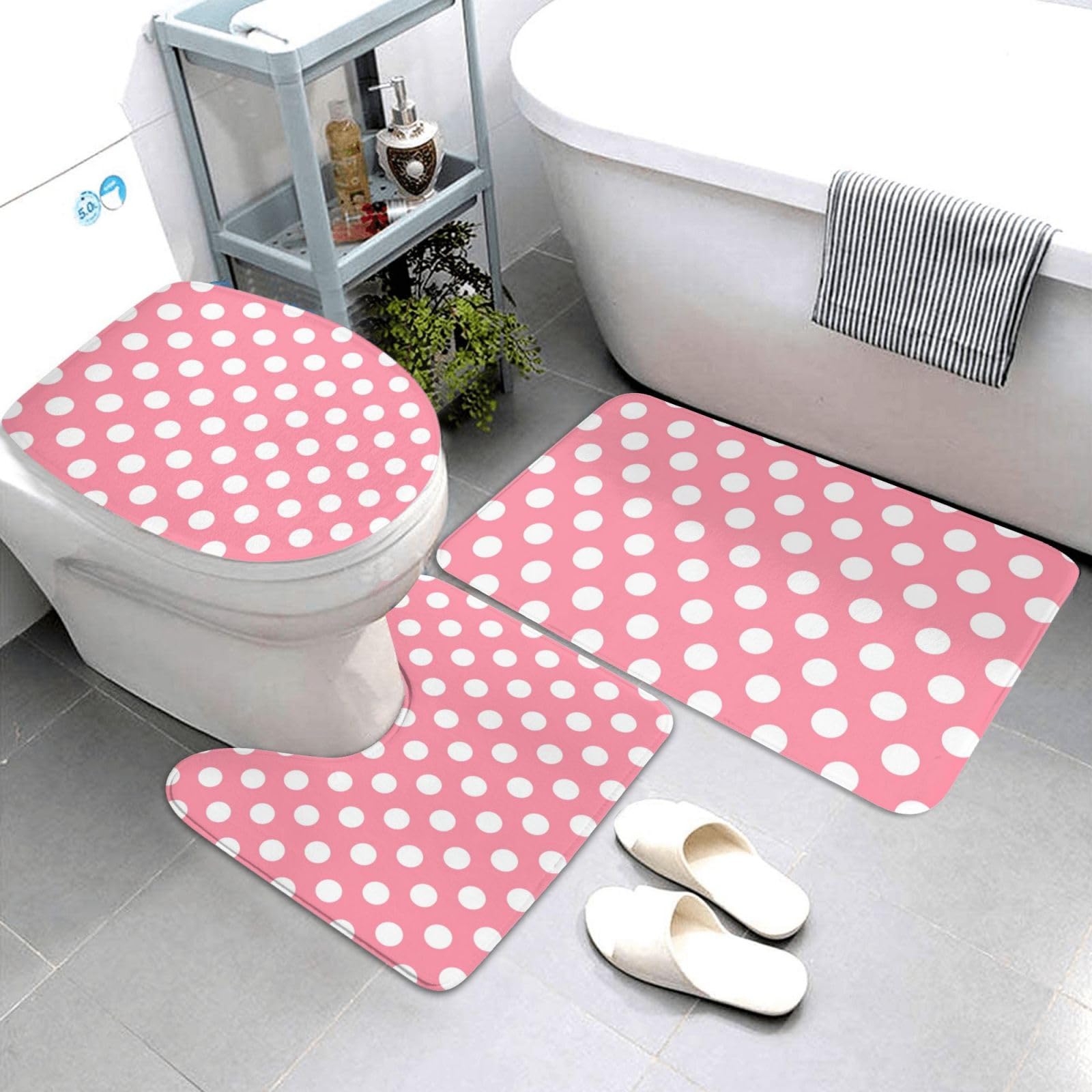 Tapis de salle de bain lavable et antidérapant contre les glissades