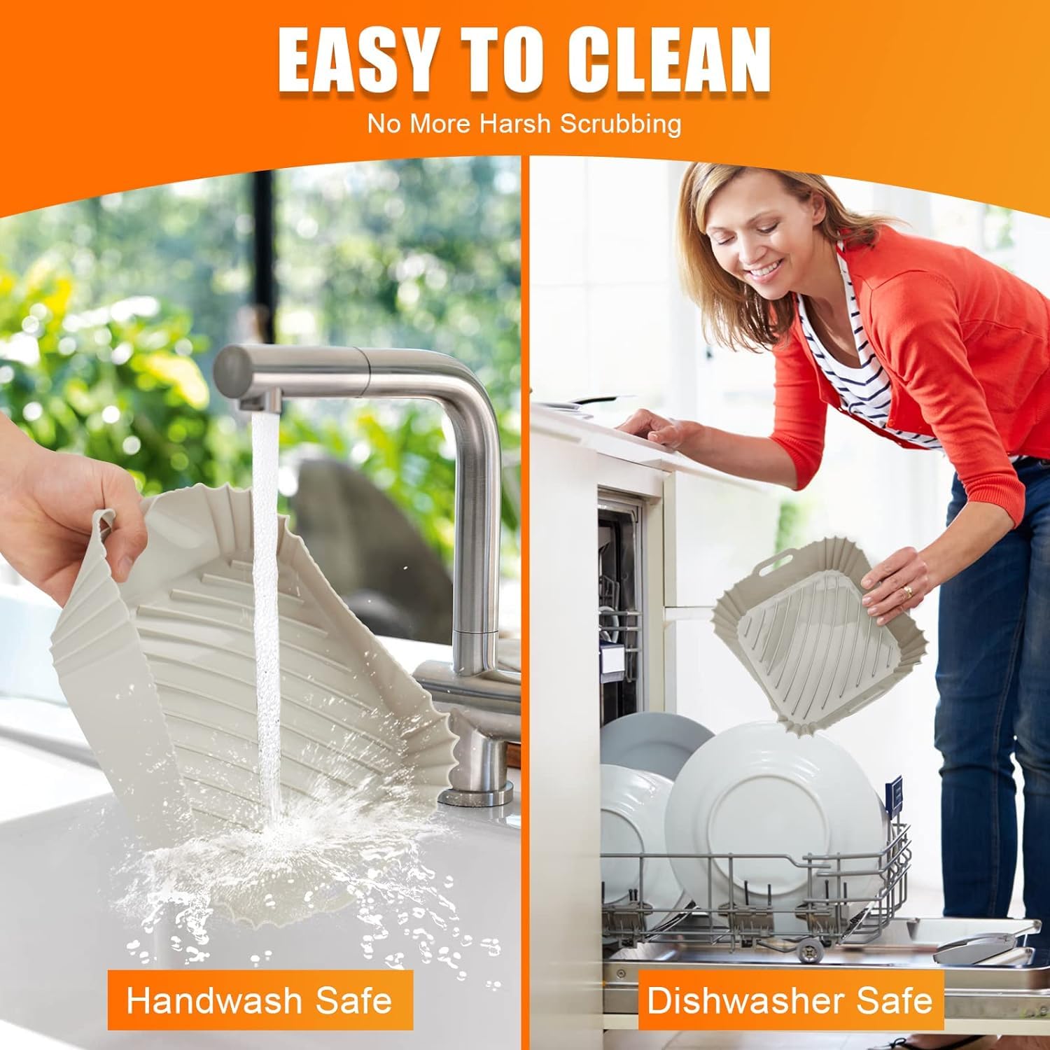 ZENSUKYE Air Fryer Liners - 3 Pack, Easy Cleanup -3 ZENSUKYE Air Fryer Liners - 3 Pack, Easy Cleanup -3