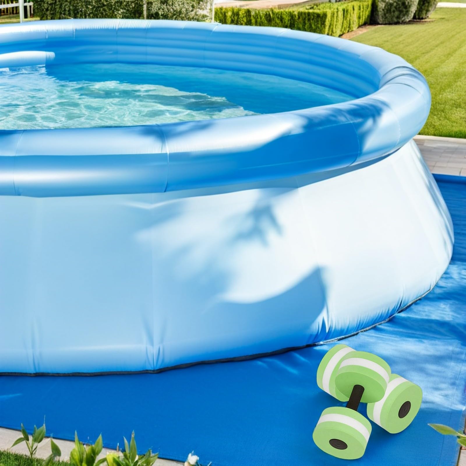 UPKOCH Manubri Acquatici 2 Pezzi in Eva per Esercizi in Acqua | Verdi, per Aqua e Water Walking, Set da Due Elementi per Allenamento in Piscina
