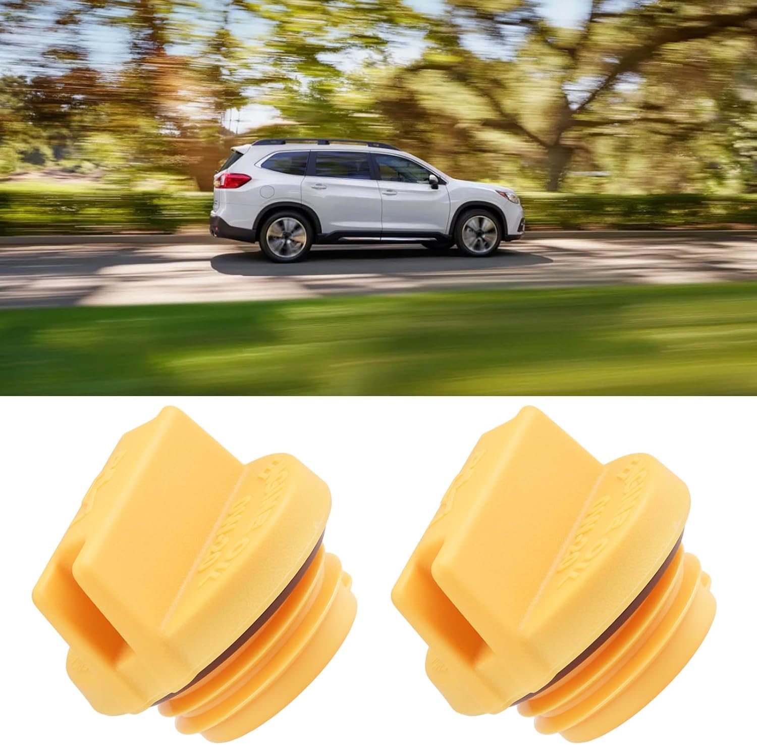 2Pcs Car Engine Oil Filler Cap 15255AA161 Compatible with Subaru Ascent 2019-2021 Compatible with BRZ 2014-2020