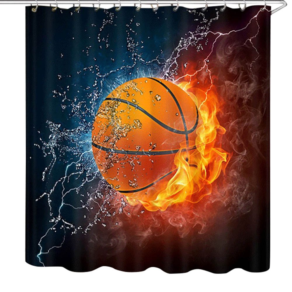Basketball Shower Curtains Curtains & Drapes 2023