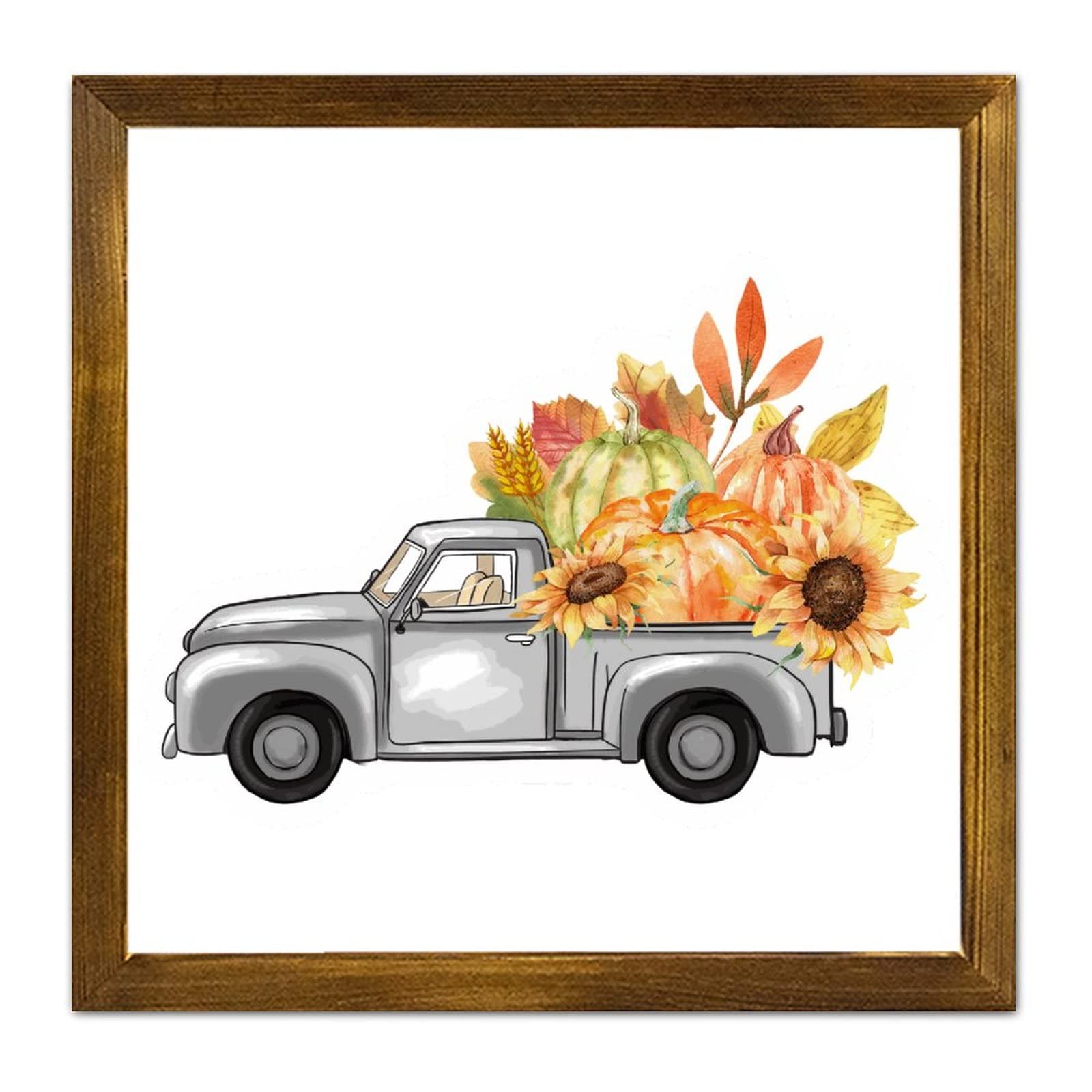 Décoration murale chrétienne avec panneau en bois de citrouille