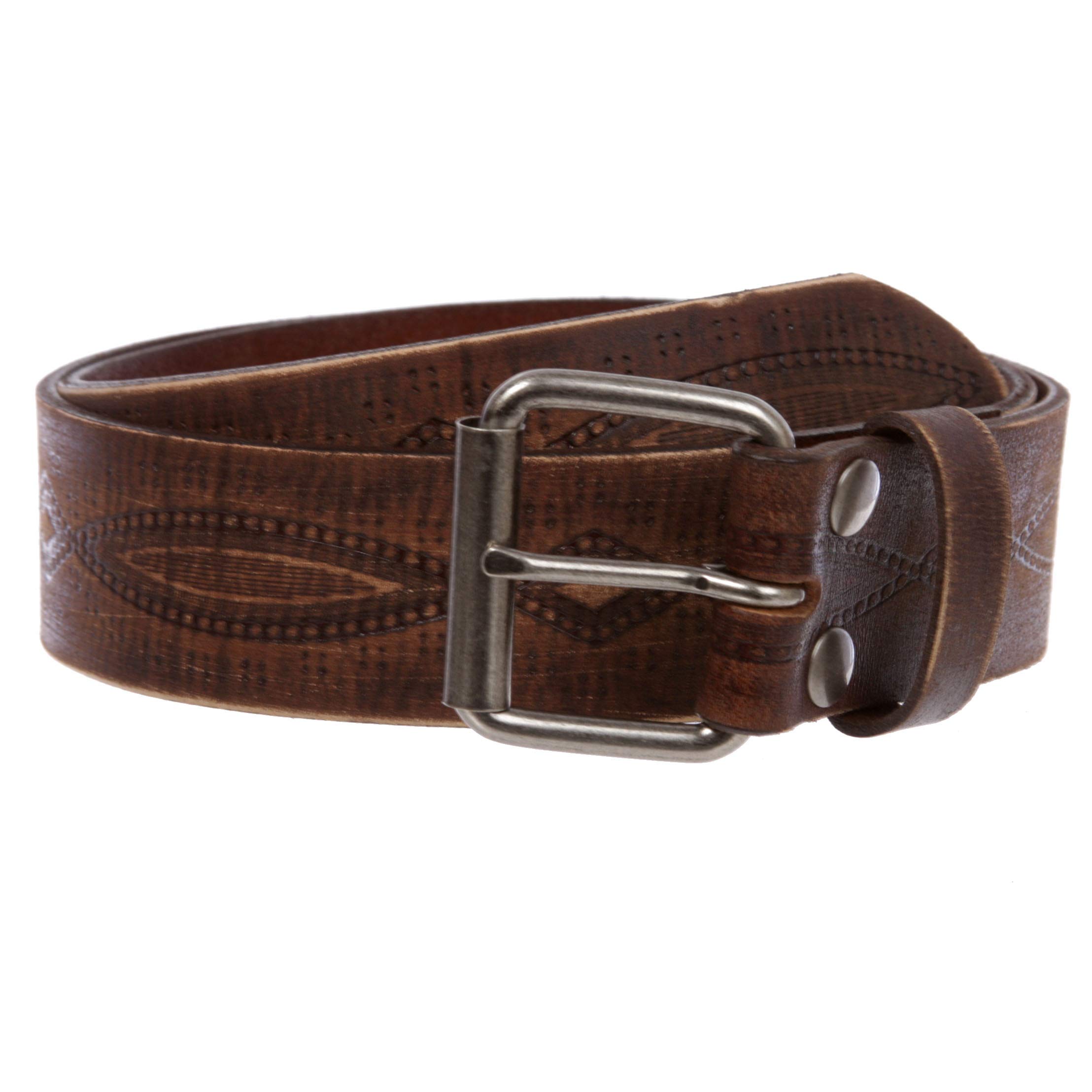 HUGO Men's Think Buckle Smooth Leather Belt, Peacock, 30