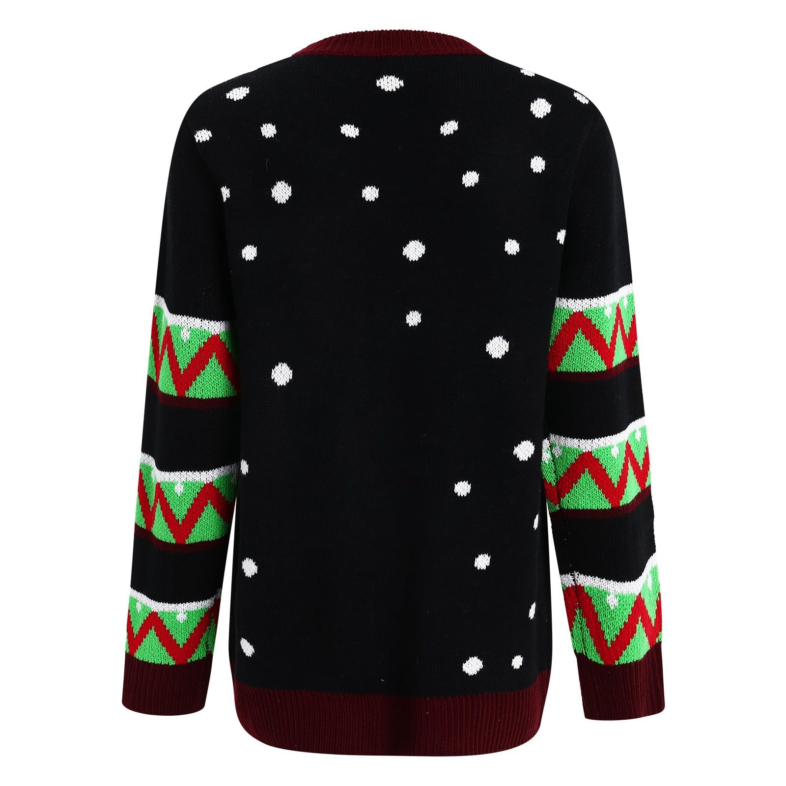 Maglioni Nataliz Donna, Maglione Natalizio Famiglia Pullover Cotone Natale Leggera Felpa da Natale Senza Cappuccio Sweatshirt con Stampa di Natale Caldo Maglioni Donna Curvy Regalo di Natale