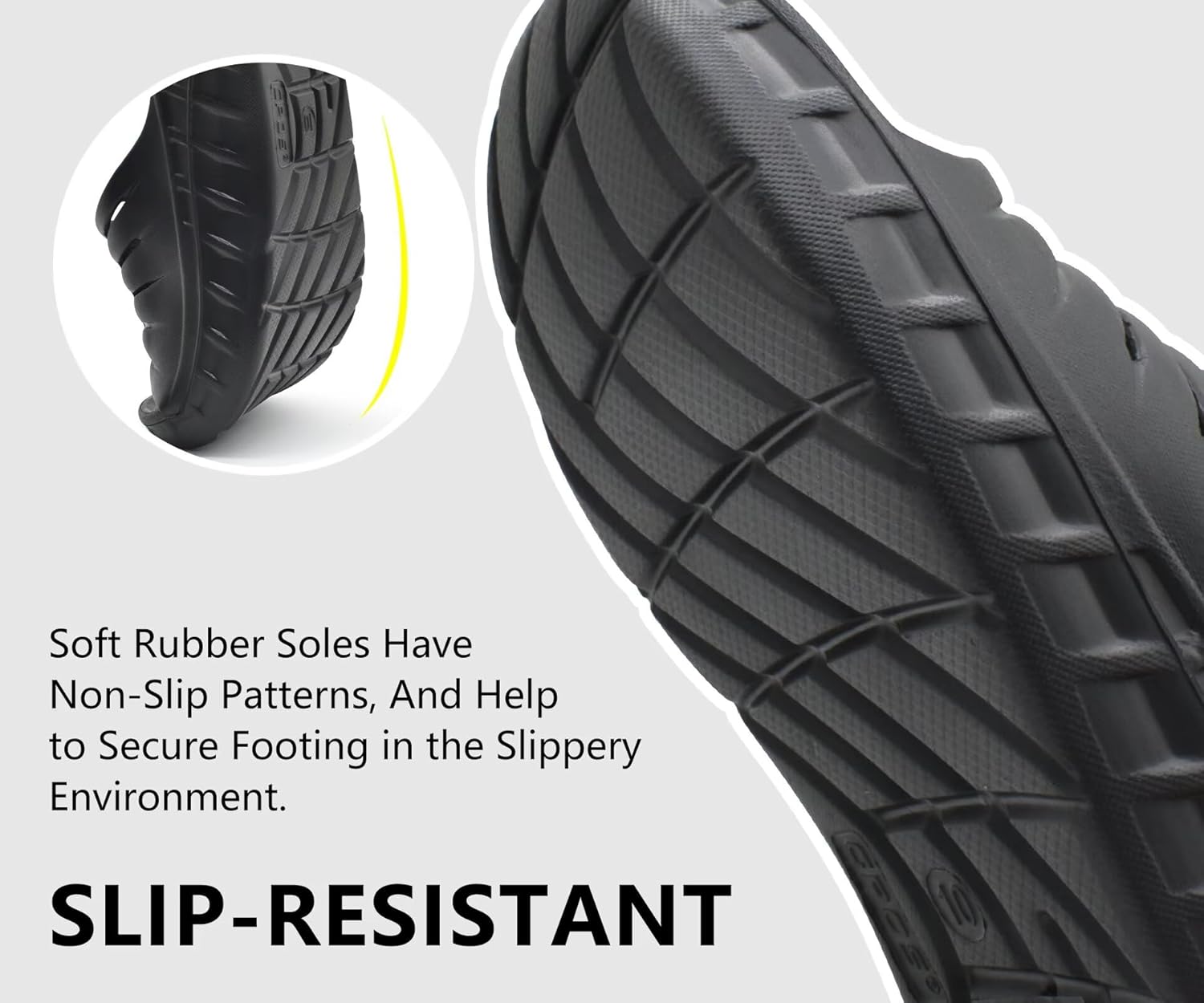 GPOS Mens Sport Recovery Sandals Plantar Fasciitis Thick Cushion Slides Sandals Lightweight Comfort Orthotic Slippers - Image 6