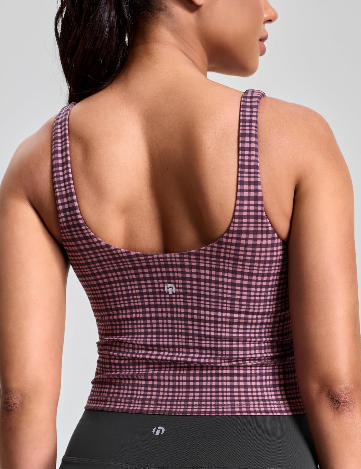 HeyNuts Zeal Bra Womens Scoop Neck Longline Sports Bras, U Back Workout Yoga Crop Tank Tops Padded A-D Cups *Updated Fit - Image 2