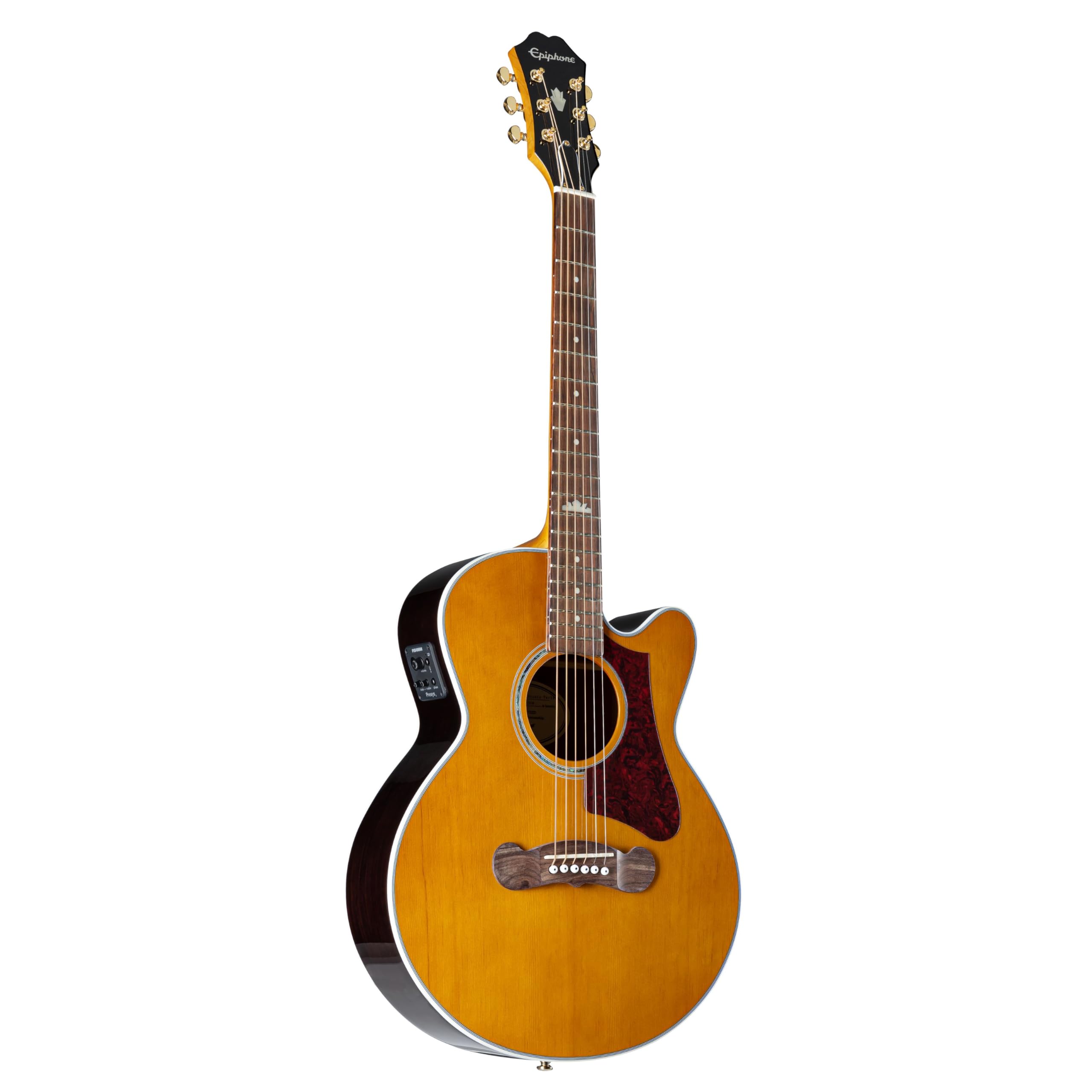 Amazon | Epiphone J-200 EC Studio Parlor Vintage Natural エレアコ