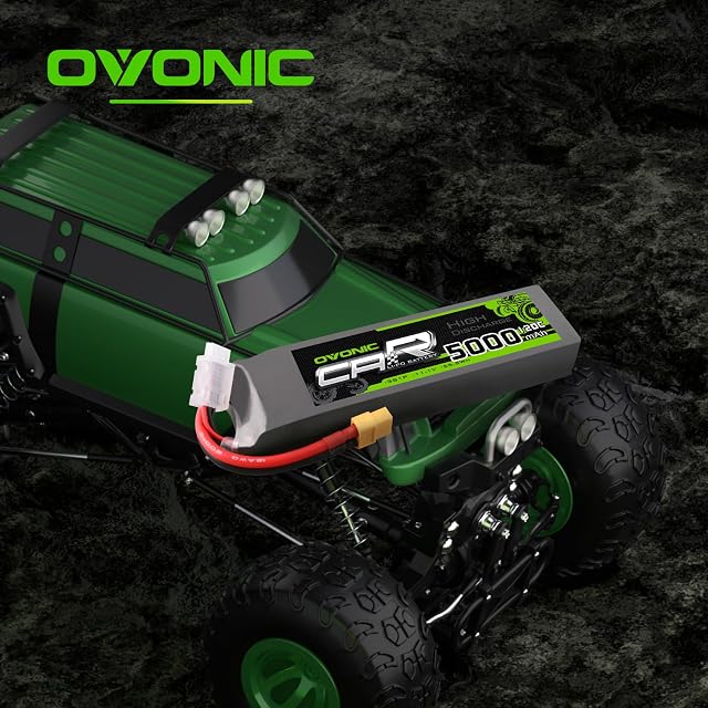 Foto 5 de 6 de OVONIC Batería LiPo de 11.1 V 3S 5200 mAh 120 C con enchufe TRA para coche RC camión avión helicóptero barco…