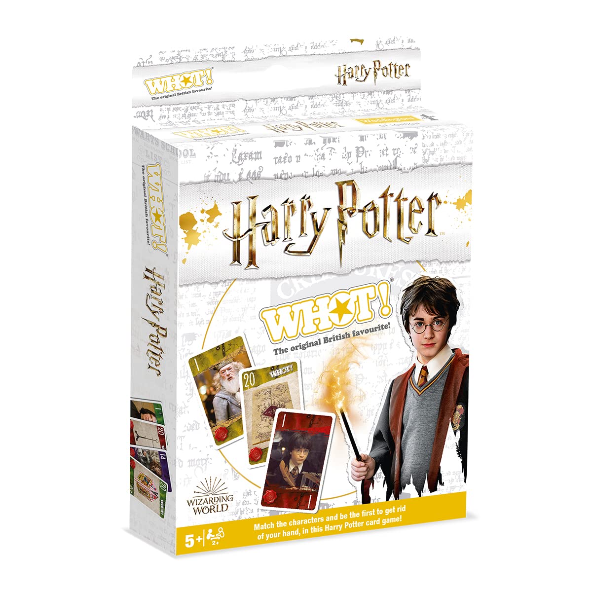 Harry Potter WHOT! Travel Tuckbox Card Game - Portable Fun for Wizards and Muggles on the Go