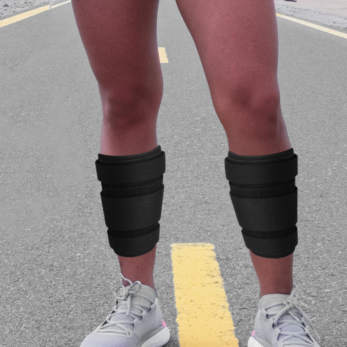 Pesi Caviglia per Esercizi Piastra in Acciaio, Pesi da Gamba Regolabili Nero, per Corsa e Fisioterapia, Migliorano Coordinazione e Equilibrio