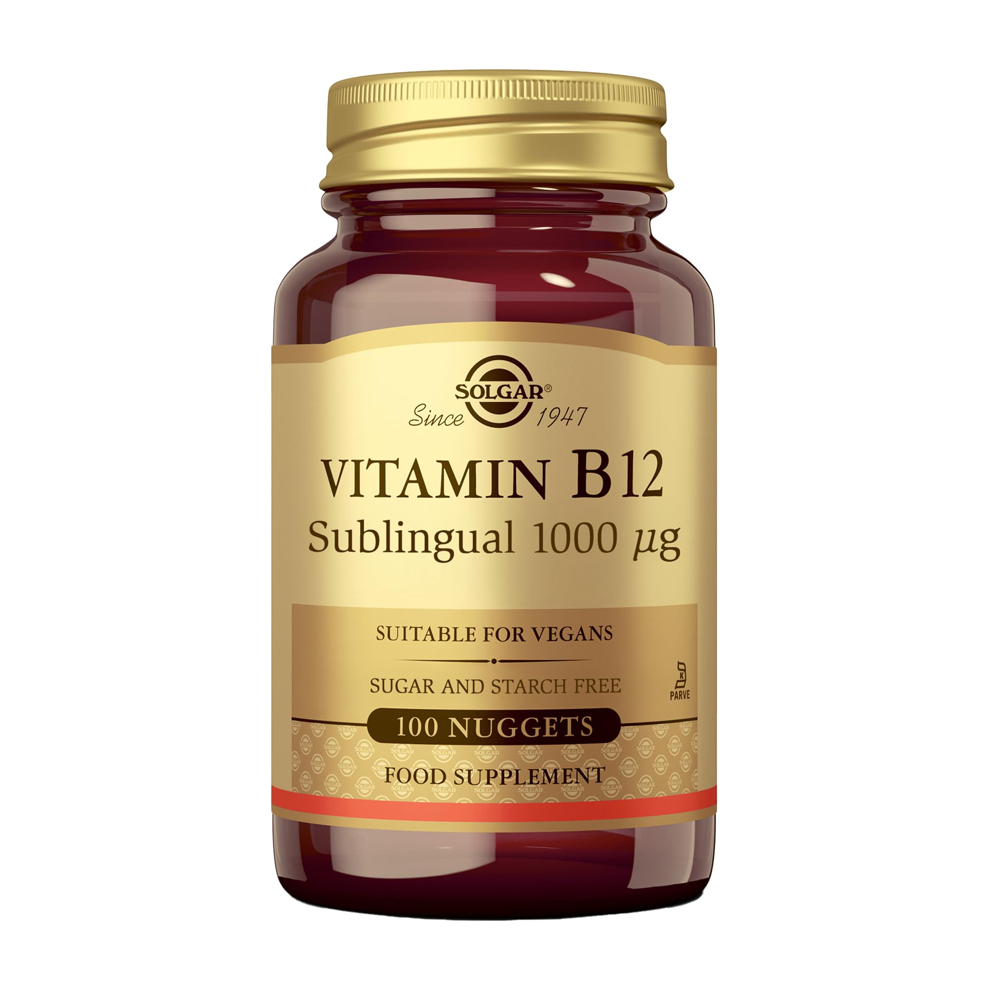Solgar Vitamina B 12, 100 Unidades (Paquete de 1)