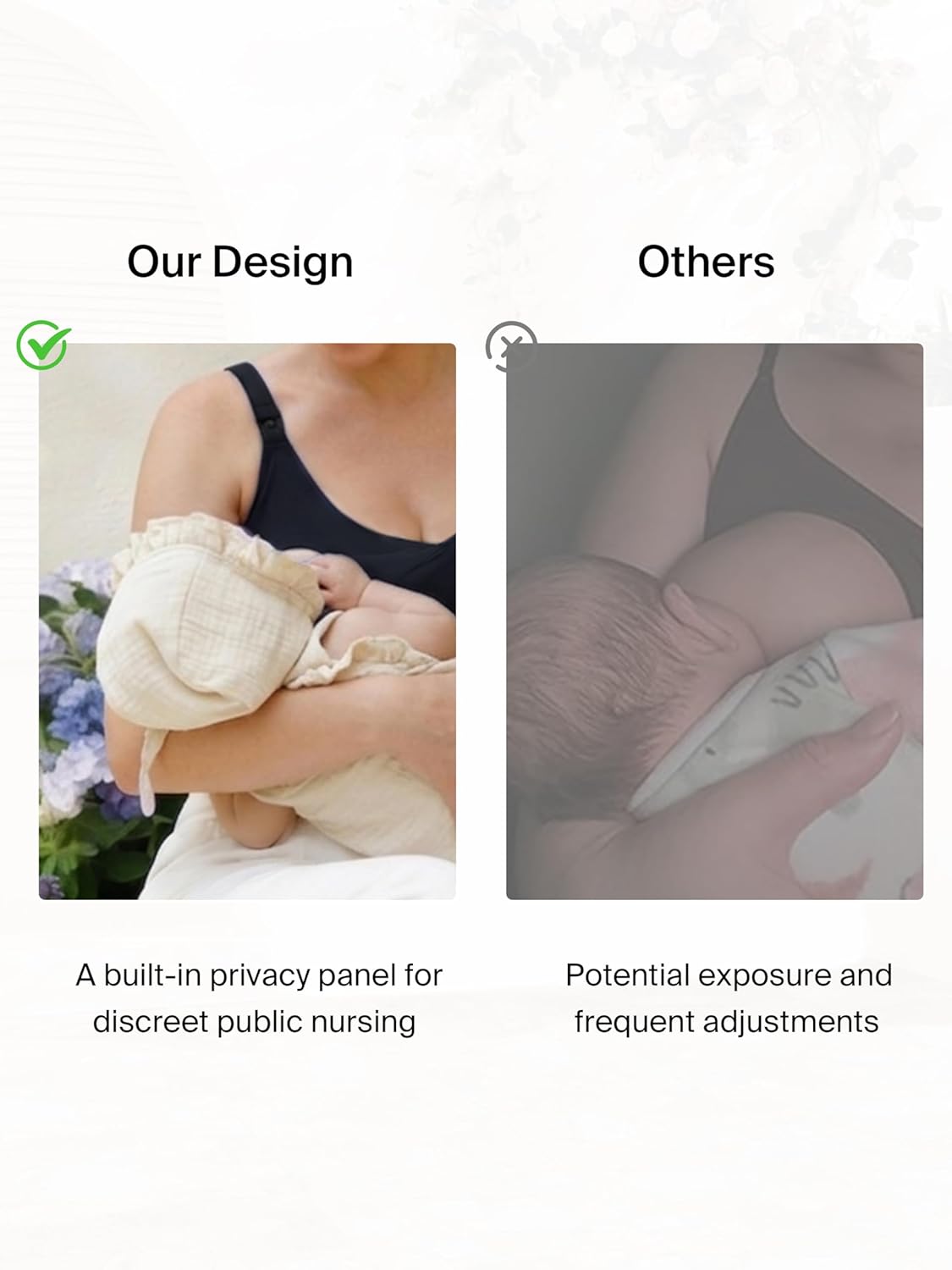 Ecavus Nursing Tank Top with Built-in Bra – Full Length Nursing Bra for Breastfeeding Workout Longline Nursing Sport Bra