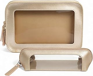 LETGO Bolsas de maquillaje transparentes, bol...