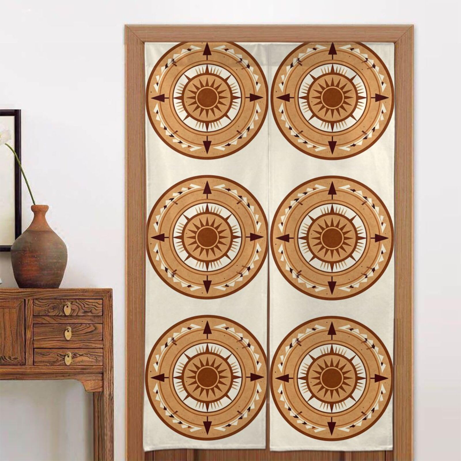 CNTDBU mysterious symbol Door Curtain 34x56 Inch-Room Divider Panel for Privacy, Entryway Screen for Kitchen Bedroom