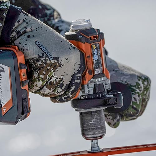 Miniatura 6 de Striker Guantes de pesca unisex Stealth impermeables y transpirables para exteriores con puño extendido y punta de dedo índice Tech Touch