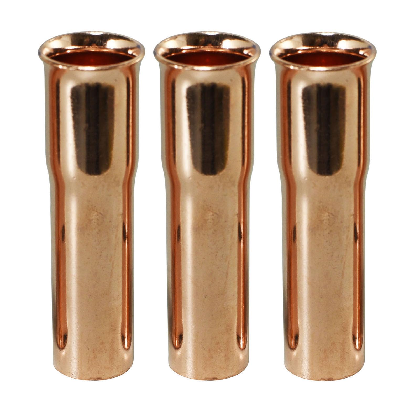 RIVERWELD MIG Welding Torch Gun Gas Nozzle 22-50 1/2" 12.7mm Orifice Used with Insulator 32 for Tweco No.2 and Lincoln Magnum 200A-250A Pack of 3