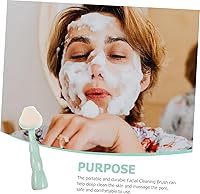 Vista 5 de Cepillo de lavado facial Limpieza de aceite Eliminar piel muerta Cepillo de lavado exfoliante Cepillo facial de mano Cepillo facial femenino Cepillo