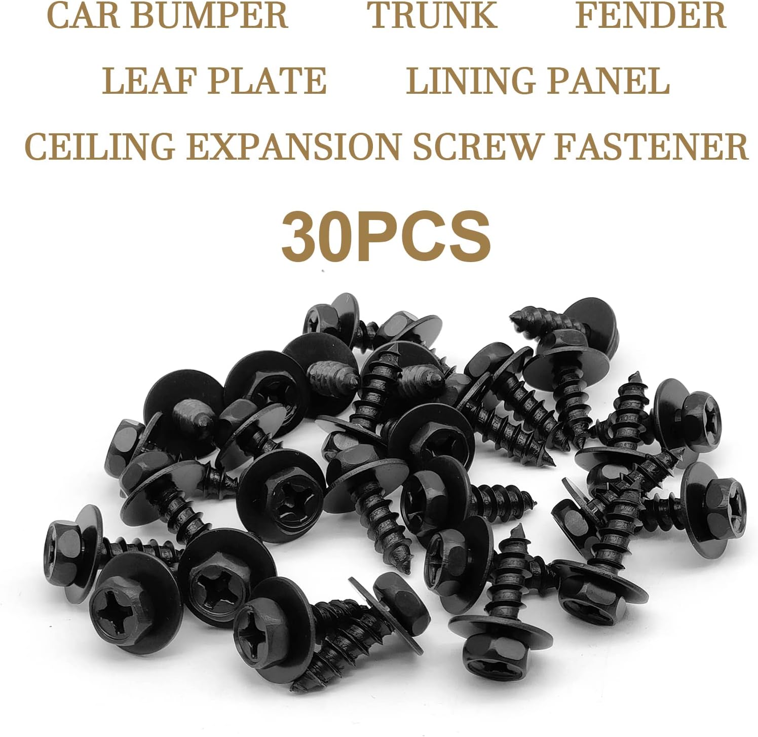 30pcs Hex Head Tapping Screw OE 90159-60498, Screws Replacement for RAV4 Avalon Camry Highlander Prius ES300h GS350