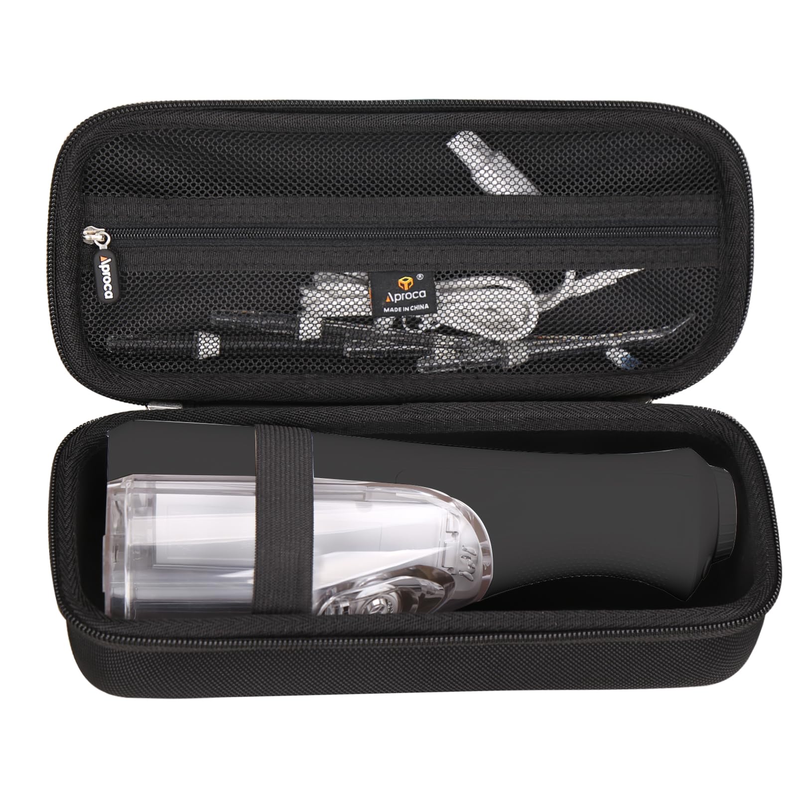 Aproca Case Compatible with Waterpik WF-20 / WF-02 Cordless Water Flosser, Storage Portable Bag for Accessories -Black (Case Only)