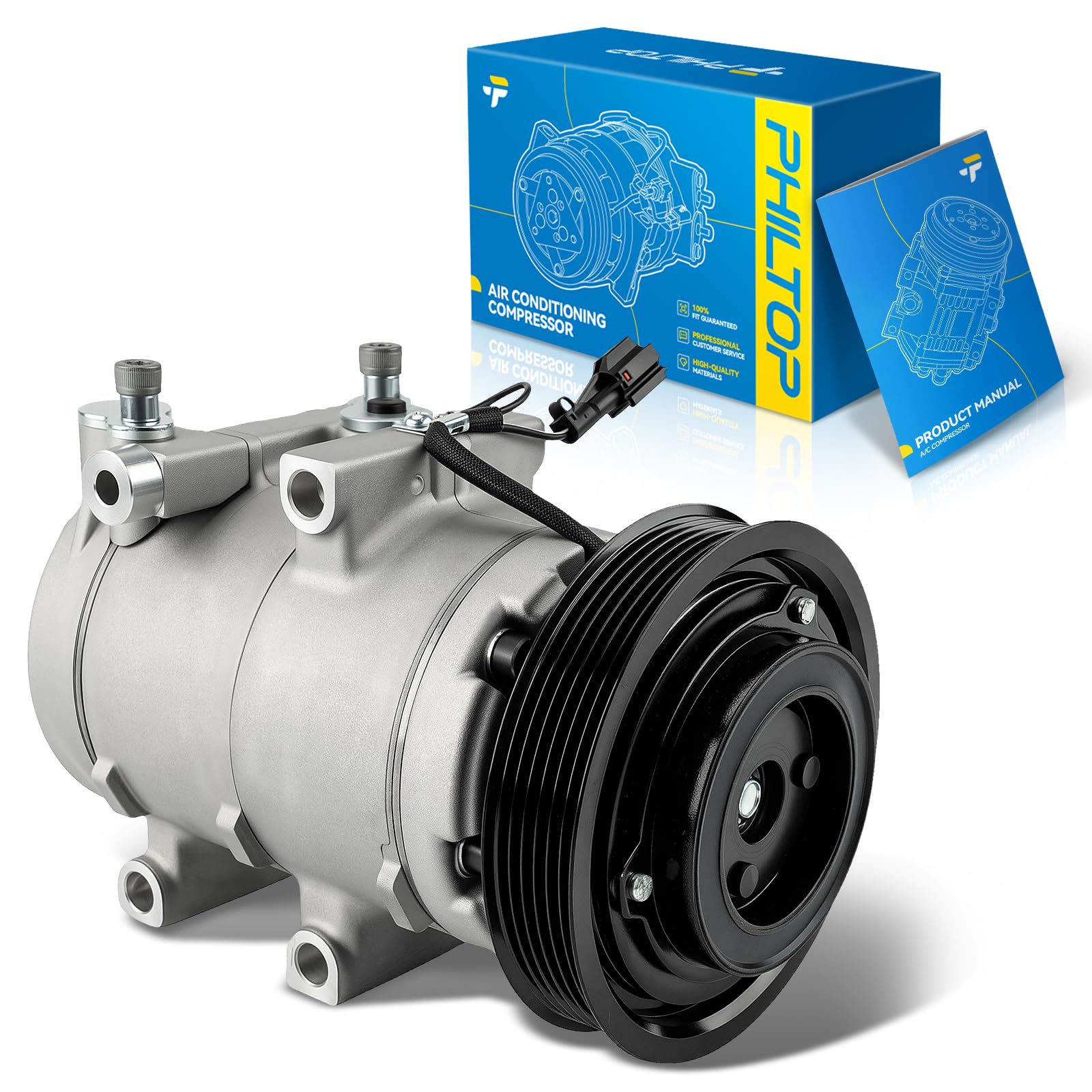PHILTOP NEW AC Compressor for Santa Fe 2001-2006 2.7L