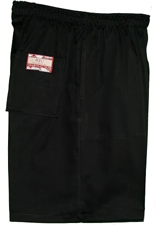 Pockets Cotton Twill Solid Shorts 