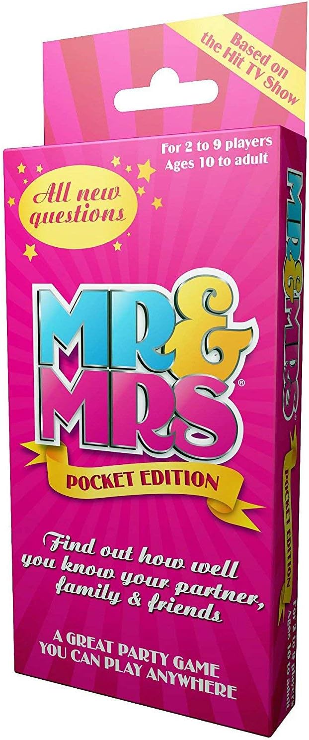 Rascals | Mr & Mrs Pocket Edition | Travel Party Card Game | Ages 10+ | 2-9 Players | Minutes Playing Time