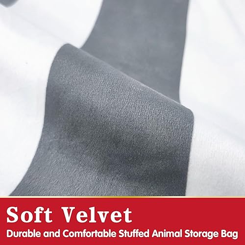 Miniatura 119 de Jorbest Almacenamiento de animales de peluche, almacenamiento de puf de peluche de fútbol, funda para silla de puf de fútbol para niños, asiento de