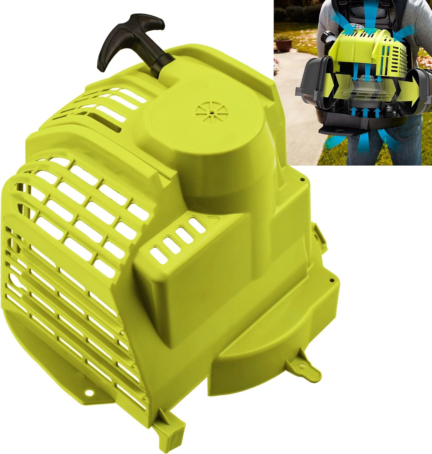 314618001 Pull Starter for Ryobi RY38BP 38cc Backpack Blower, RY38BPVNM and RY38BPEMCVNM