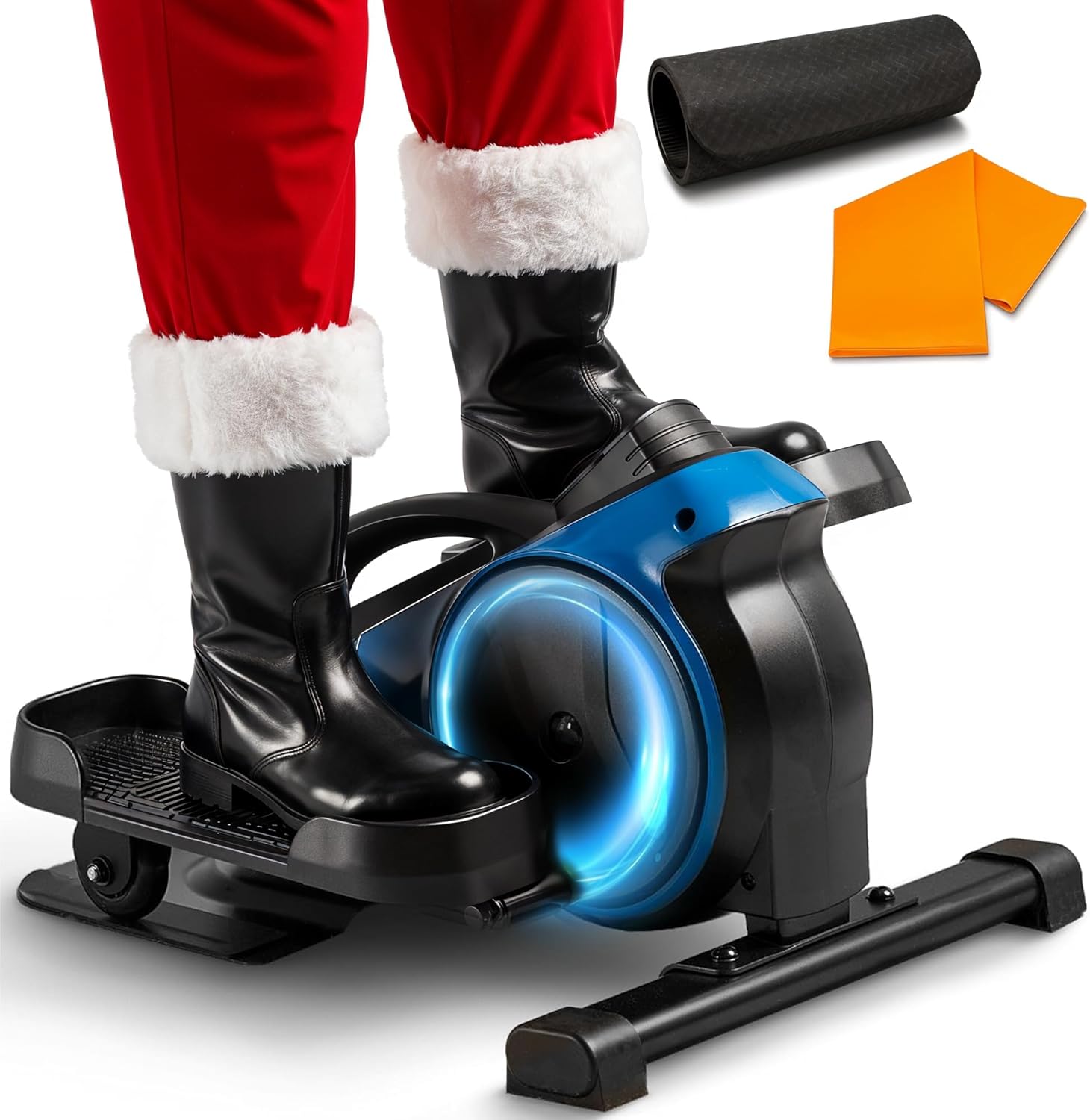 Lifepro Under Desk Elliptical Exercise Machine with or without Red Light, Seated Pedal Exerciser for Seniors & Adults, Quiet Elliptical Machine for Home or Office, Portable Leg Exerciser While Sitting Flexstride Blue