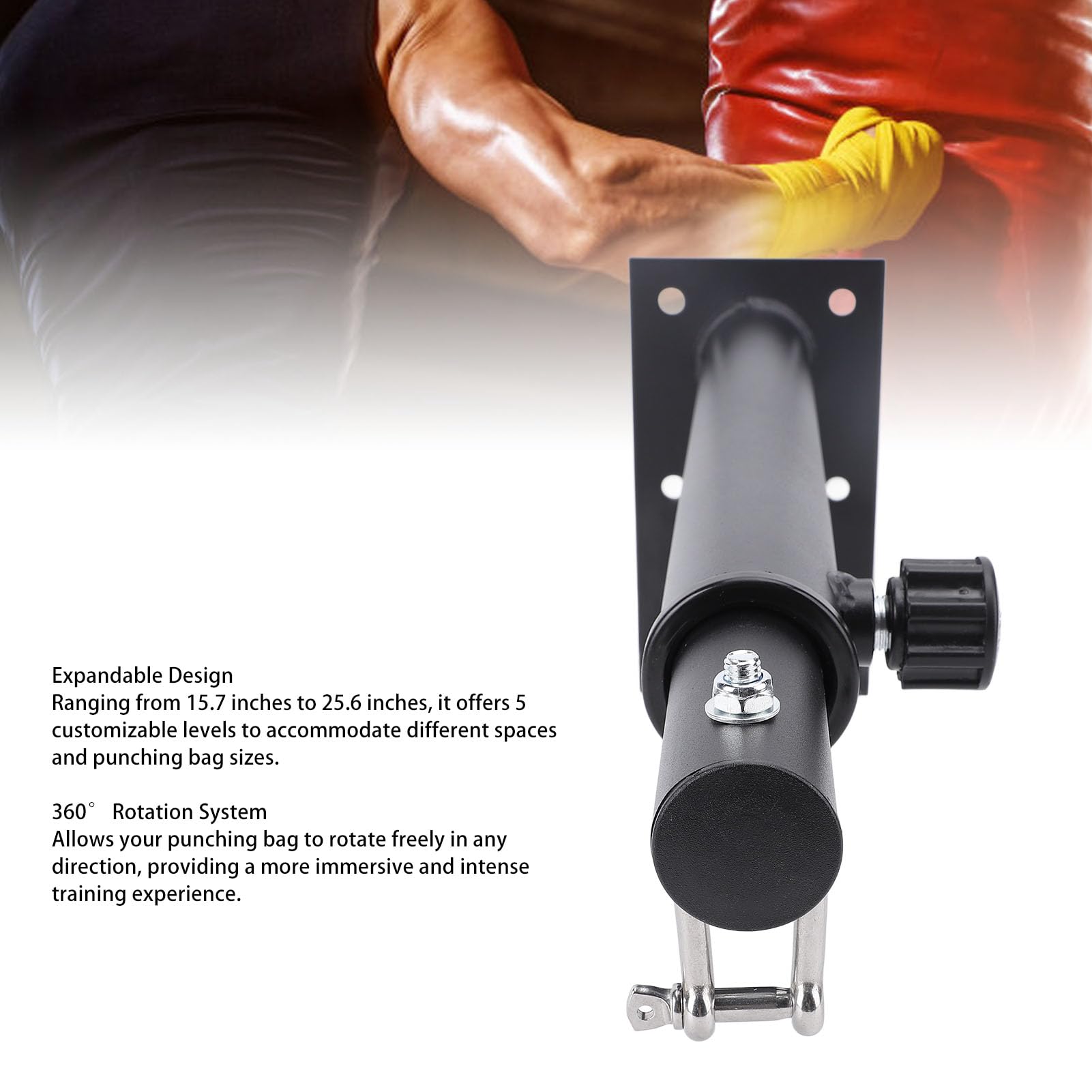 Supporto per Sacco da Boxe da Parete per Uso Intenso, Staffa per Punching