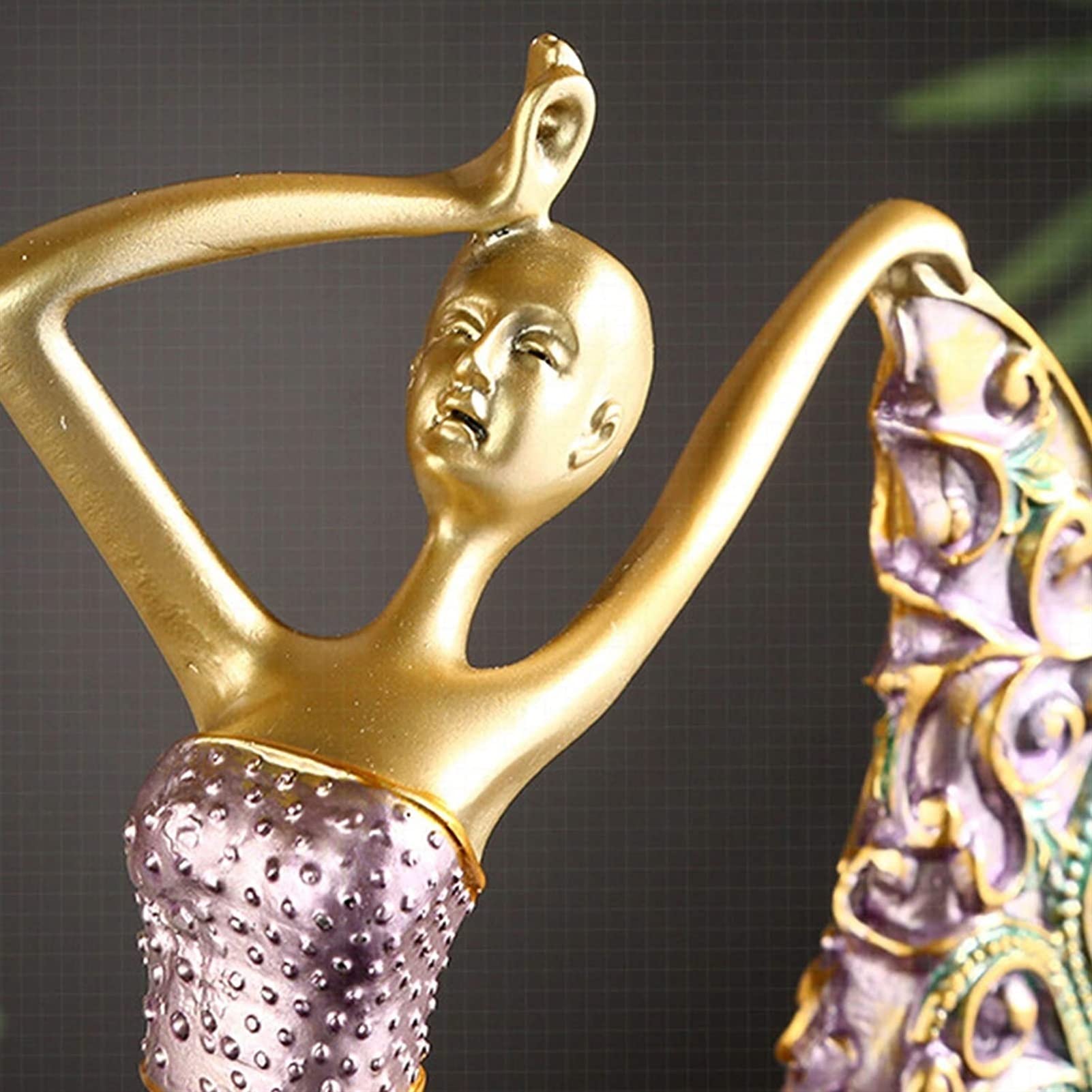 FXJ figurka bogactwa / Feng Shui dekoracyjne posągi do dekoracji baletnicy figurki dziewczyny, tańcząca dziewczyna rzeźby dekoracyjne ozdoby do salonu/sypialni/szafki na wino/biurko/szafki