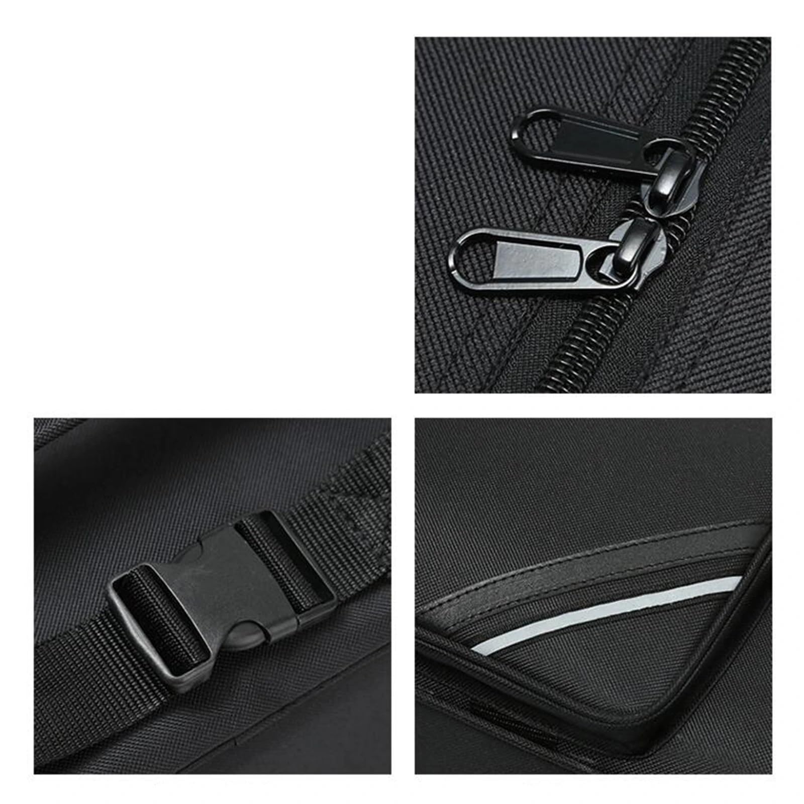Estuche para saxofón Estuche for saxofón alto multifuncional de tela Oxford, bolsa almacenamiento con espacio adicional, impermeable, for en mi E(Black Irregular)