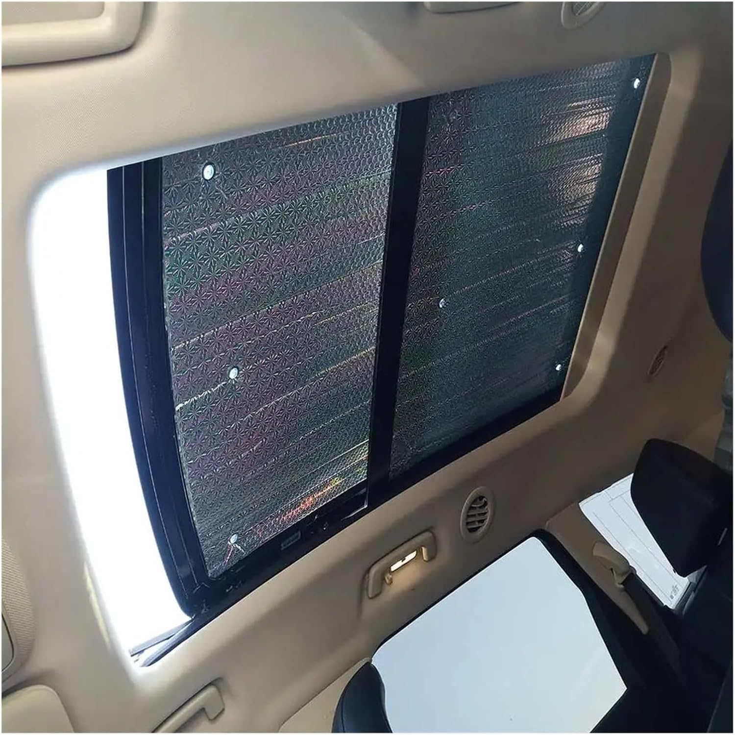 New Sun Shades Cover Fit for BYD ATTO3 Roof Sunshade Visor Curtain Front Rear Sunroof Skylight Cover Sun Accessories Car sunroof Shade(White)