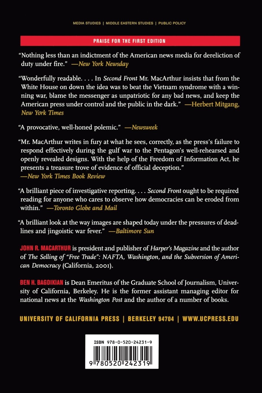 Second Front: Censorship and Propaganda in the 1991 Gulf War