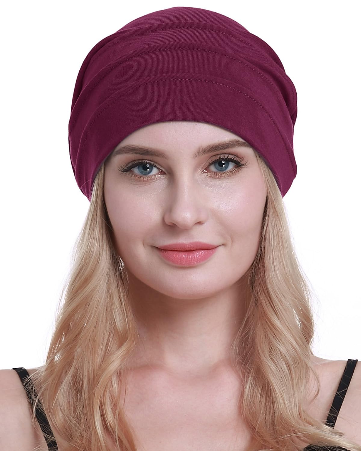 osvyo Copricapo in cotone da chemioterapia, per donne affette da cancro, perdita di capelli, morbido, in confezione sigillata