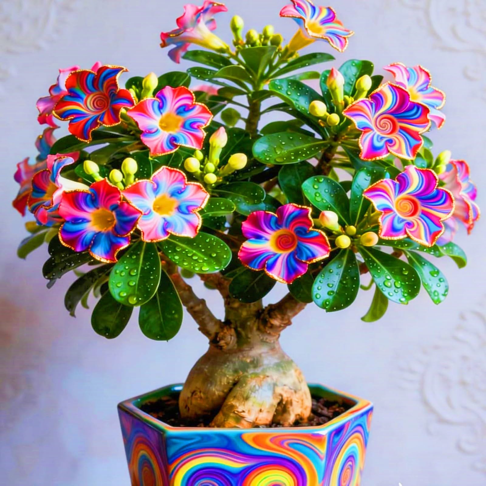 Desert Rose Bulbs Desert Rose Plants UK Bloom Year After Year Perfect for The Garden-Landscaping-Excellent Displays-5bulbs-f