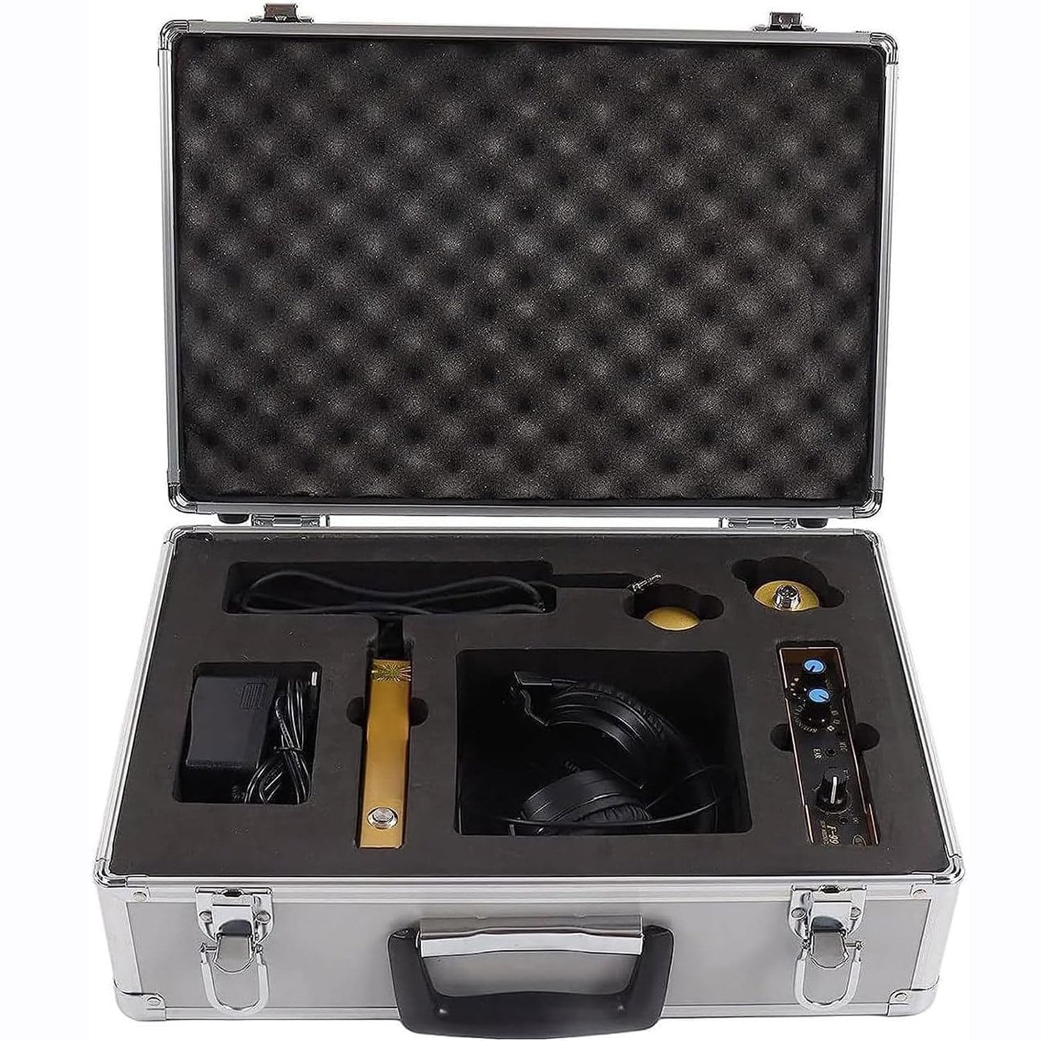 Detector Fugas De Agua De Tubería para Uso En El Hogar Y Al Aire Libre,Sensor De Geófono De Fuga De Agua con 4 Engranajes Ajustables,Sensor De Detección De Fugas,para 1 a 1,5M