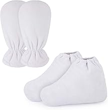 Gants Paraffine cire pour les mains et les pieds, Segbeauty Grandes Paraffine chauffants SPA moufles Liners pieds, gants et chaussettes pour Hot Wax Hand Therapy Wax Thérmal Therabath chaud machine