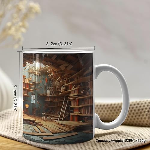 Miniatura 9 de Aigori Taza de café divertida (11 onzas), algo inesperadamente divertido debajo de los pantalones de la pareja, regalo de broma para esposa, marido,