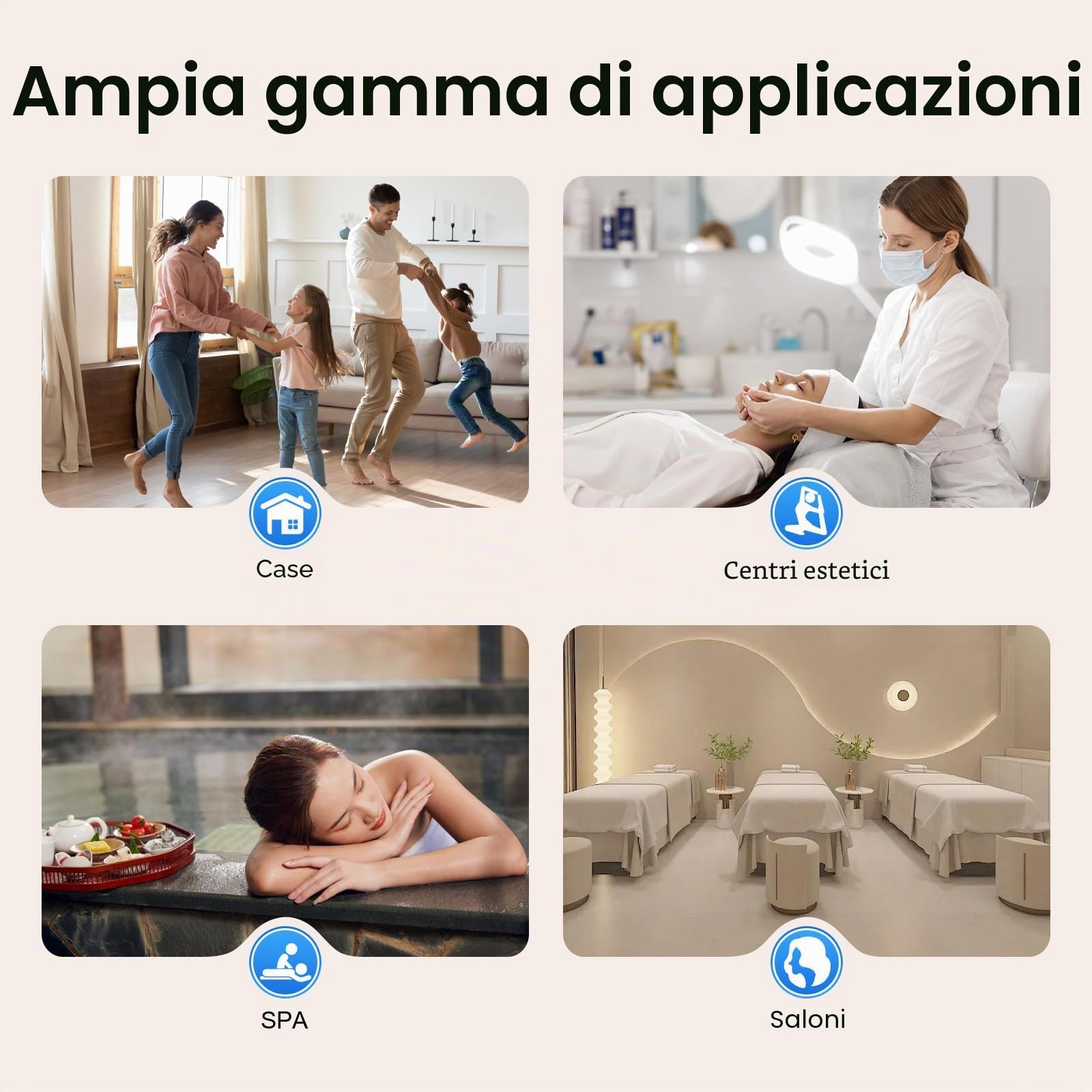 Toning, macchina per la pulizia della pelle 7 in 1, macchina di bellezza, pulizia profonda, Beauty Face Care Machine, maschera LED per la cura del viso, multifunzione, per famiglie, centri di
