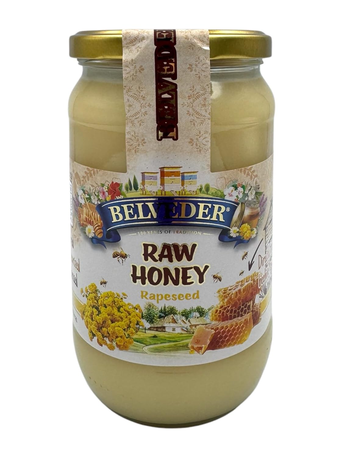 BELVEDER HONEY (1 - PACK, Raw Rapeseed)