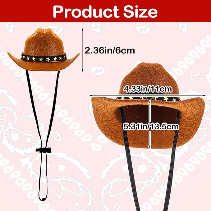 Disfraz de Vaquero para Perro con Sombrero y Pañuelo WLLHYF miniatura 2