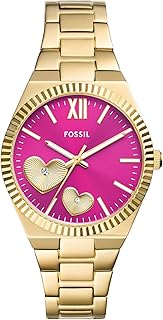 Fossil Scarlette Three-Hand Gold-Tone Stainless Steel Watch - ES5325