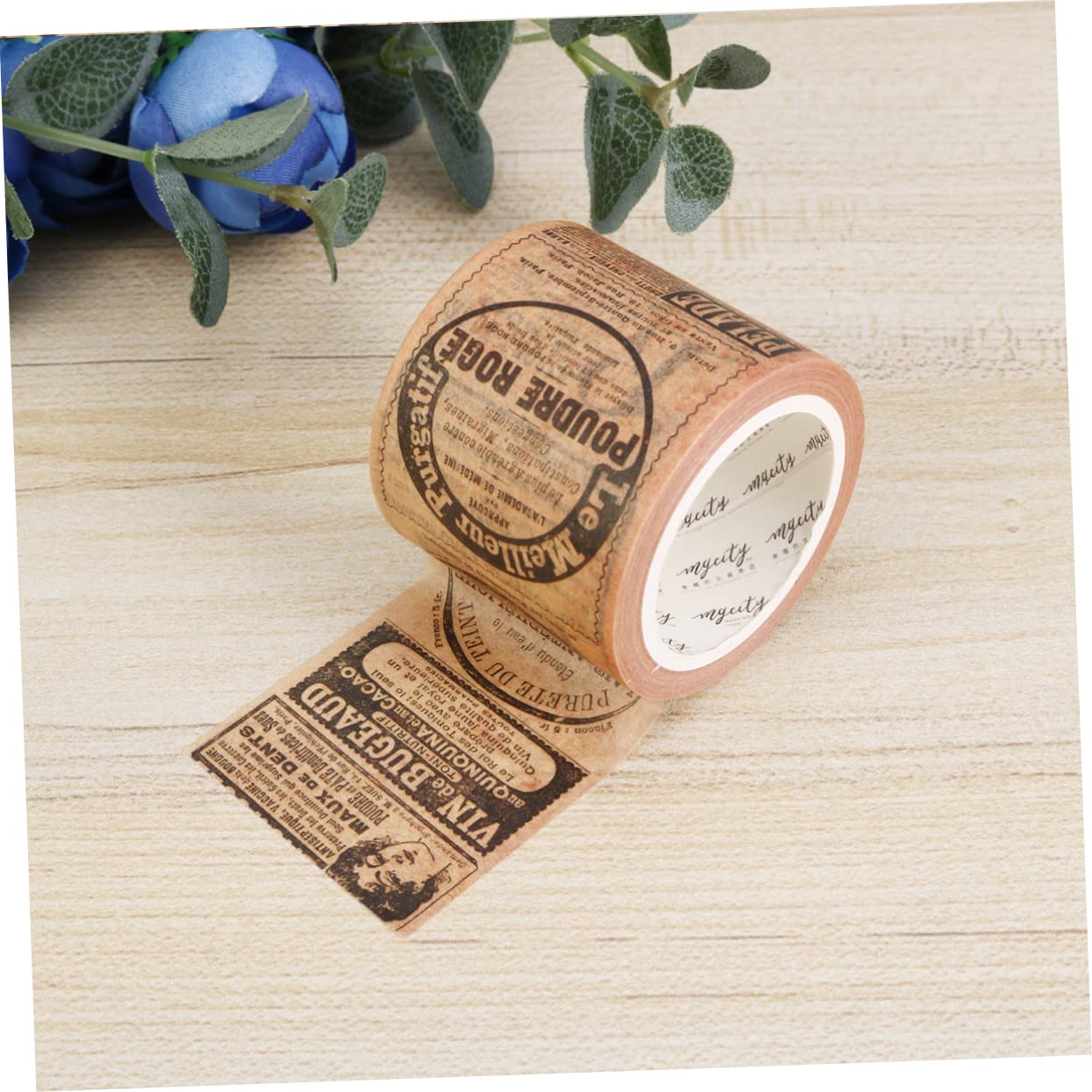 Nastro Washi Gotico Retrò per Diario DIY e Scrapbooking | Carta Giapponese, Aspetto Colorato, per Stationery e Craft, Stile Elegante e Fashion