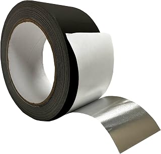 Vibro Black Aluminum Foil Tape, 2" x 81' Heat Resistant Aluminum Tape for Finishing Your Sound Dampening Project. 100% Made in USA not Russia or China!