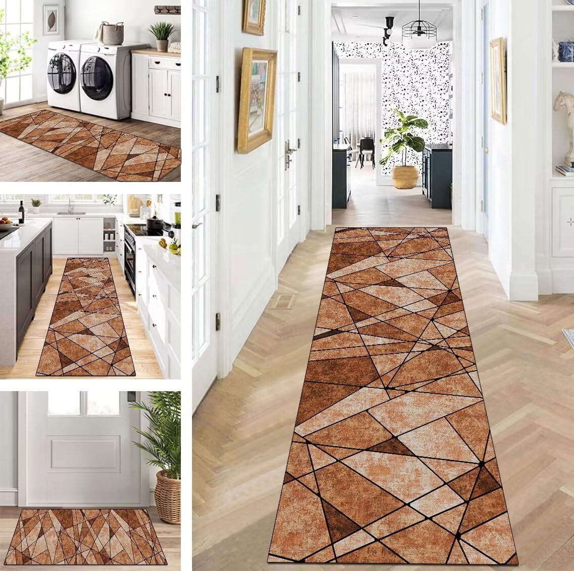 Tapis de couloir vintage pour une cuisine ou un salon accueillant